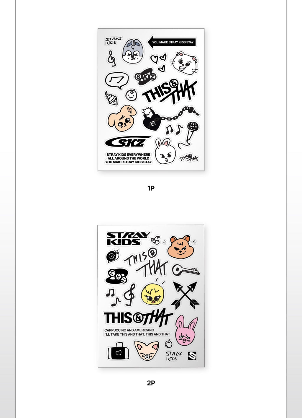 [PREORDER] STRAY KIDS ‘THIS & THAT’ POP-UP STORE OFFICIAL MD – TATTOO STICKER