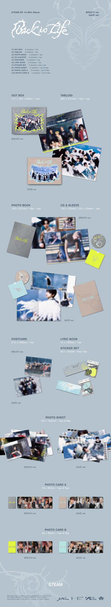 &TEAM 1st Mini Album 'Back to Life'