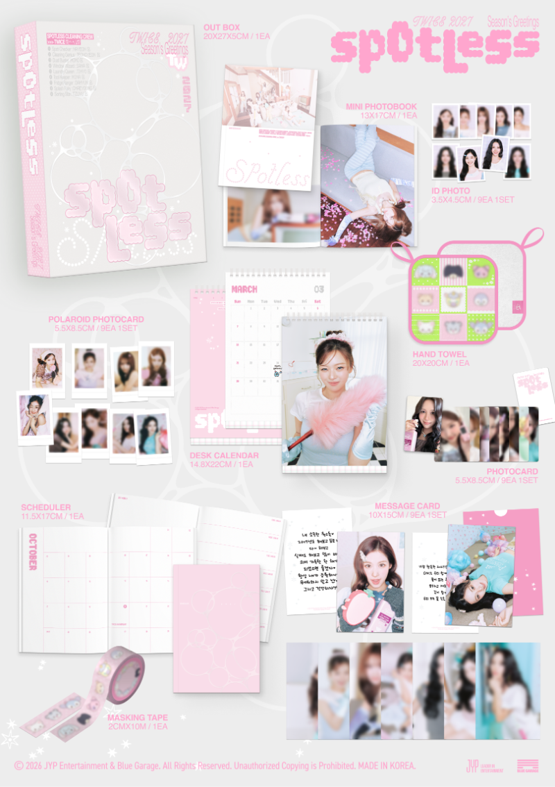 [PREORDER] TWICE 2027 Season's Greetings 'Spotless'