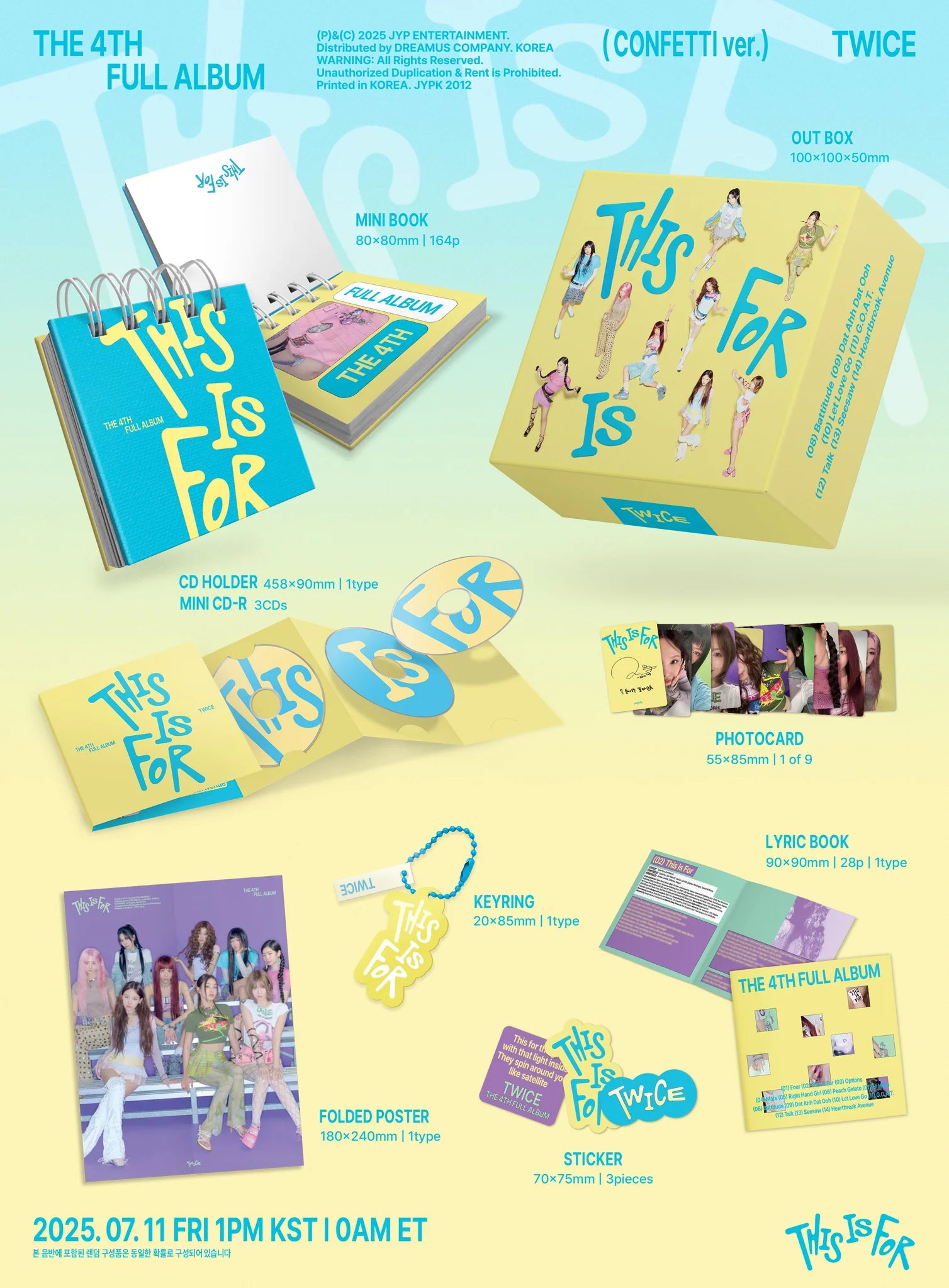 TWICE 4th Full Album 'THIS IS FOR' (Confetti Ver.)