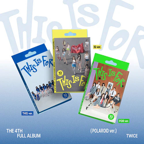 TWICE 4th Full Album 'THIS IS FOR' (POLAROID ver.)