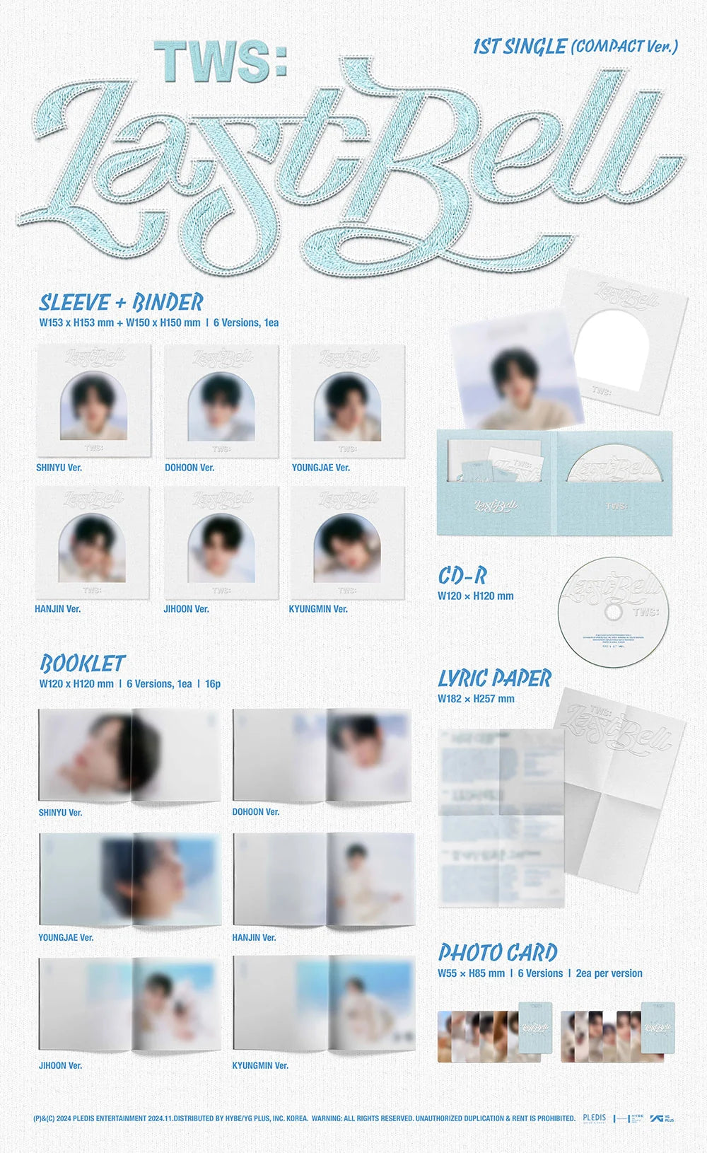 TWS 1st Single Album 'Last Bell' (COMPACT Ver.)