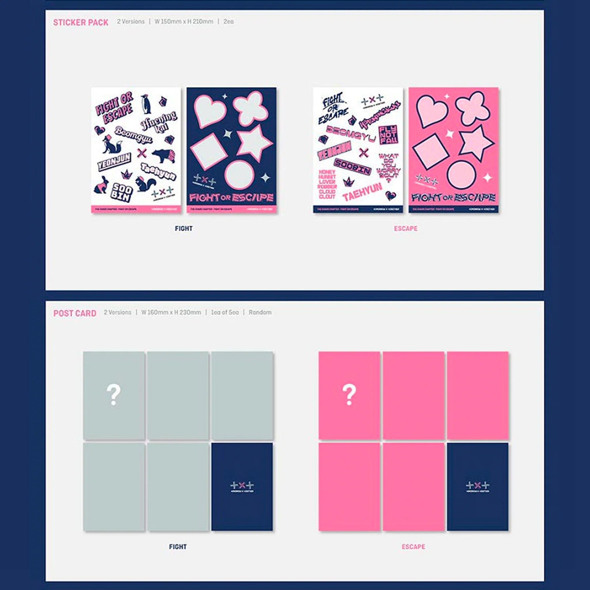 TXT (Tomorrow X Together) Repackaged Album 'The Chapter of Chaos: Fight or Escape'