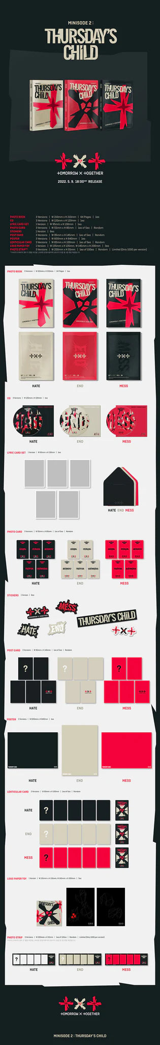 TXT (Tomorrow X Together) Album 'Minisode 2: Thursday's Child'