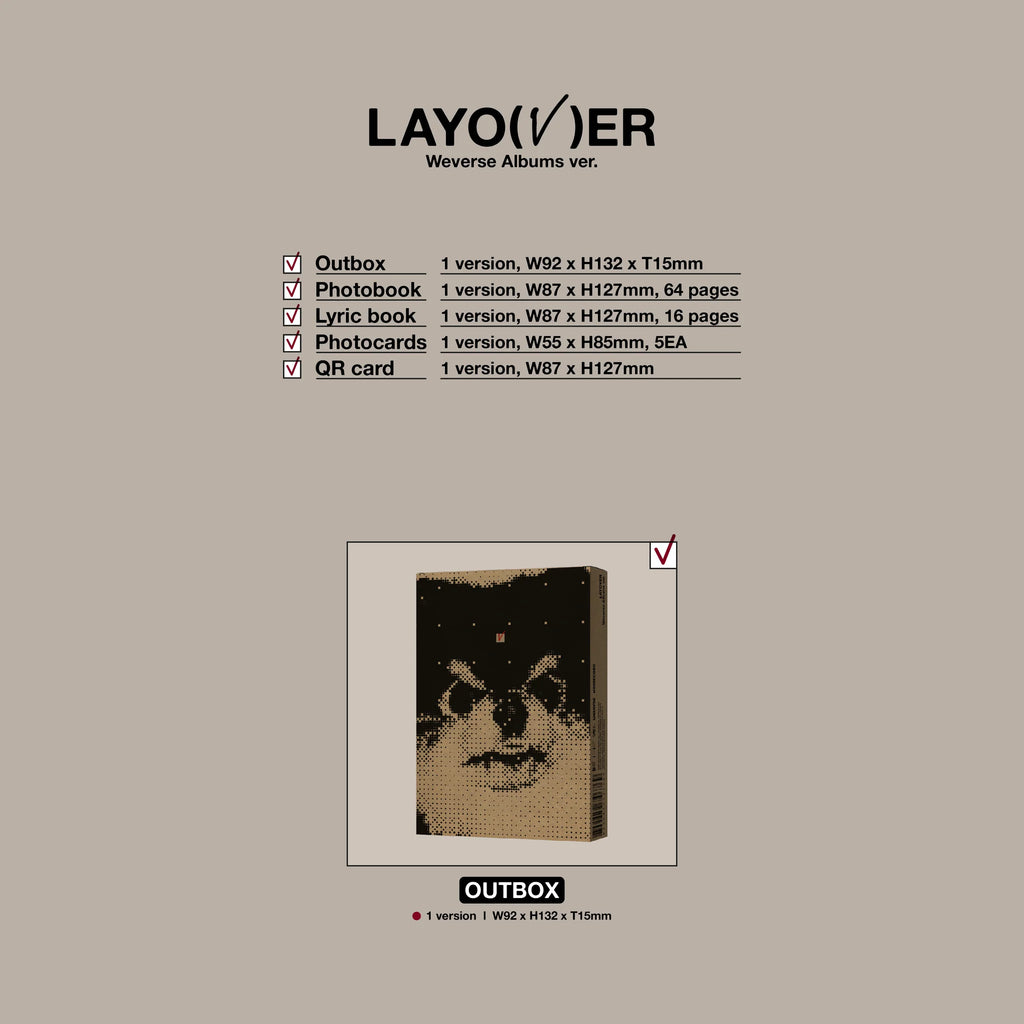 V Mini Album 'Layover' (Weverse Albums ver.)