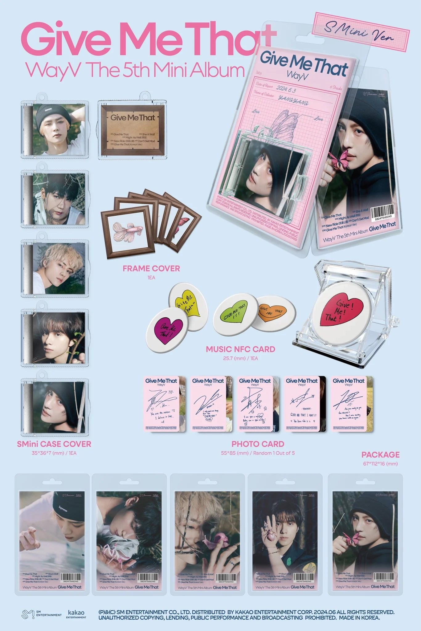 WayV 5th Mini Album 'Give Me That' (SMini Ver.)