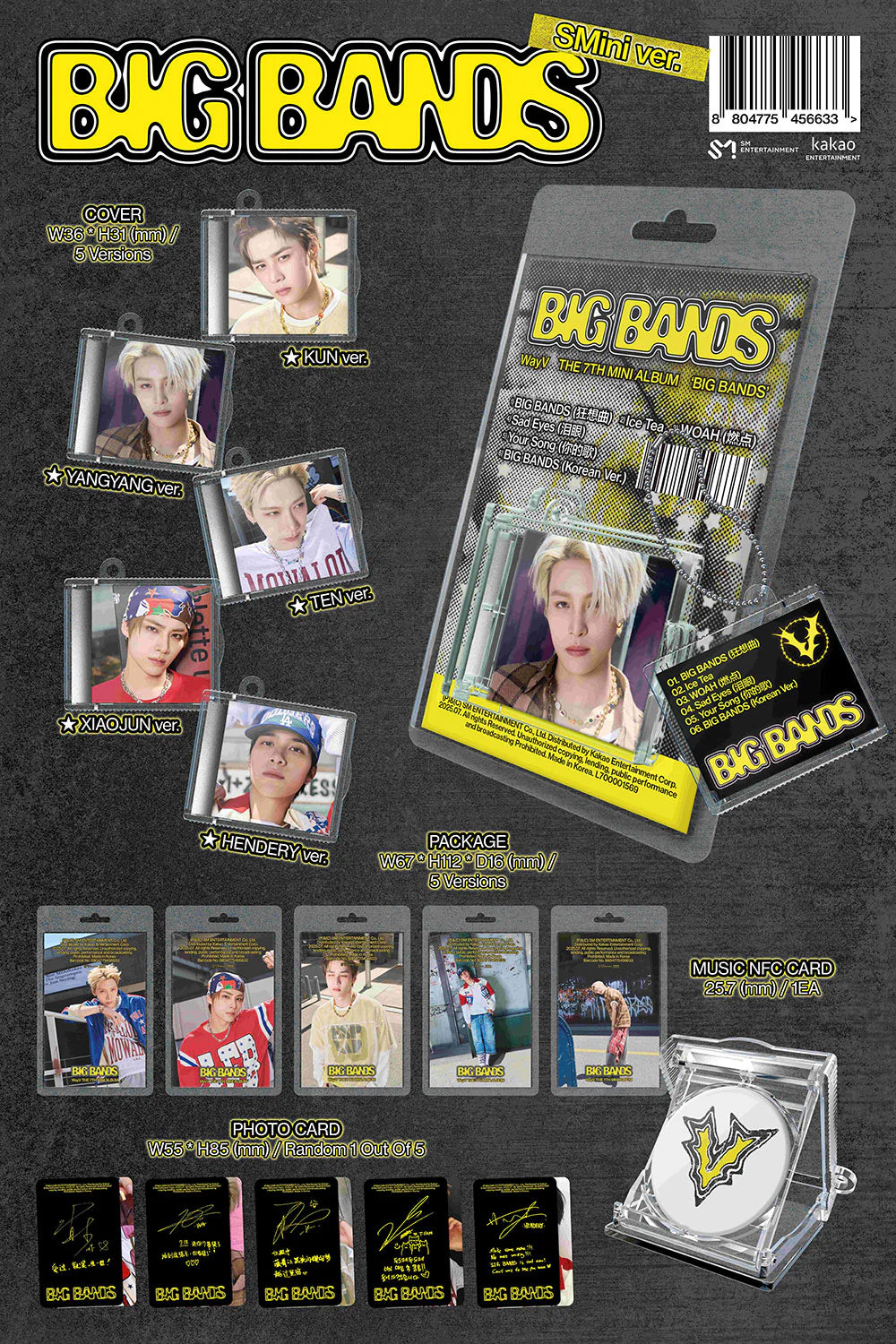 WayV 7th Mini Album 'BIG BANDS' (SMini Ver.)