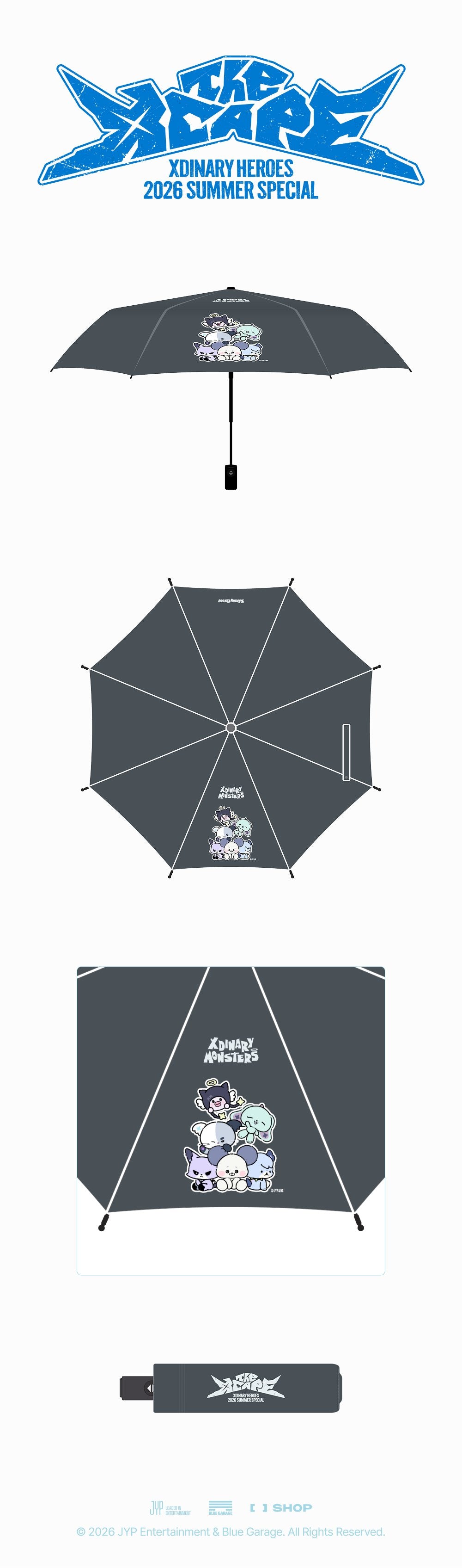 [PREORDER] Xdinary Heroes 2026 Summer Special The Xcape – Xdinary Monsters FOLDING SUN UMBRELLA