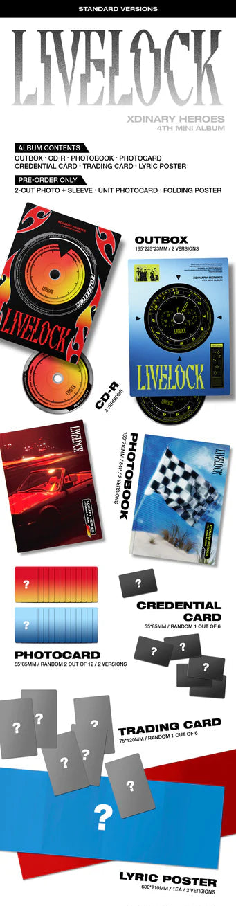 Xdinary Heroes 4th Mini Album 'Livelock' (Regular Edition)