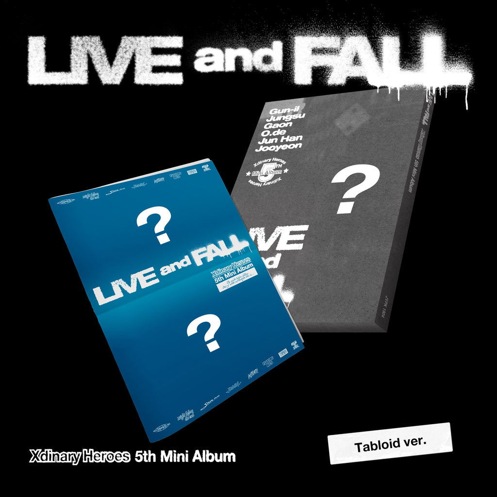 Xdinary Heroes 5th Mini Album 'LIVE and FALL' (Tabloid Ver.)