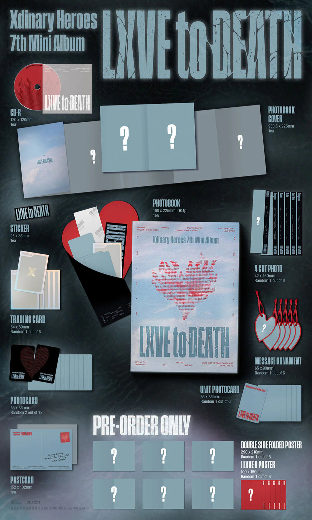 Xdinary Heroes 7th Mini Album 'LXVE to DEATH' (Photobook Ver.)