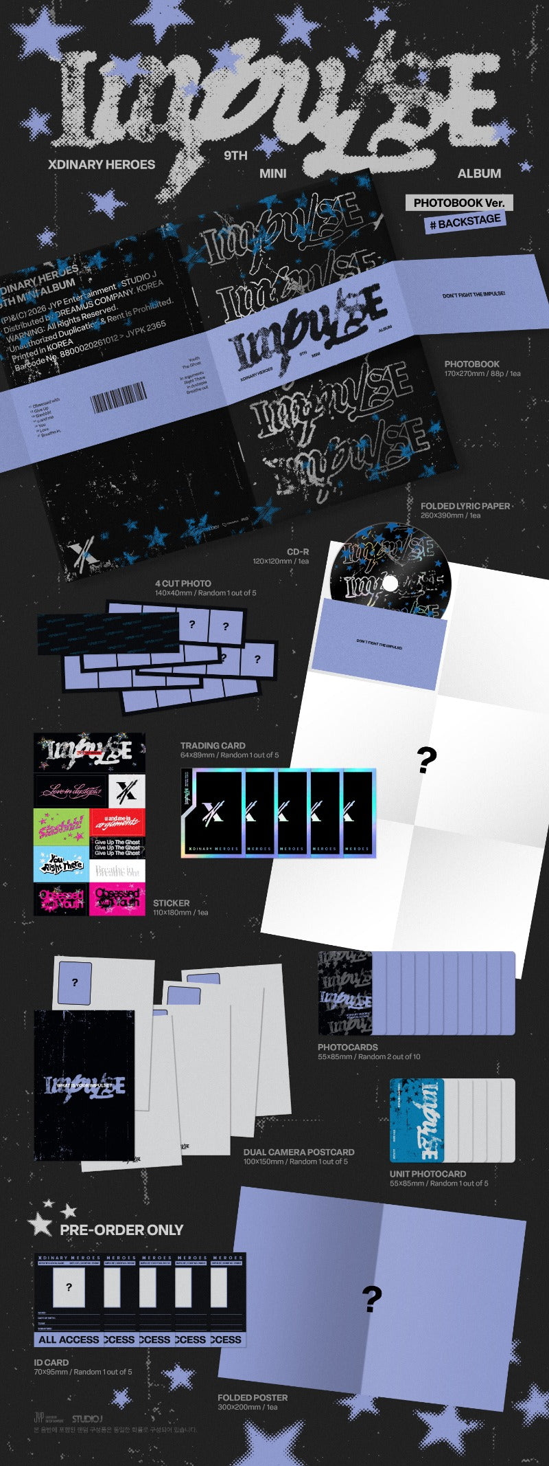 [PREORDER] Xdinary Heroes 9th Mini Album 'IMPULSE'