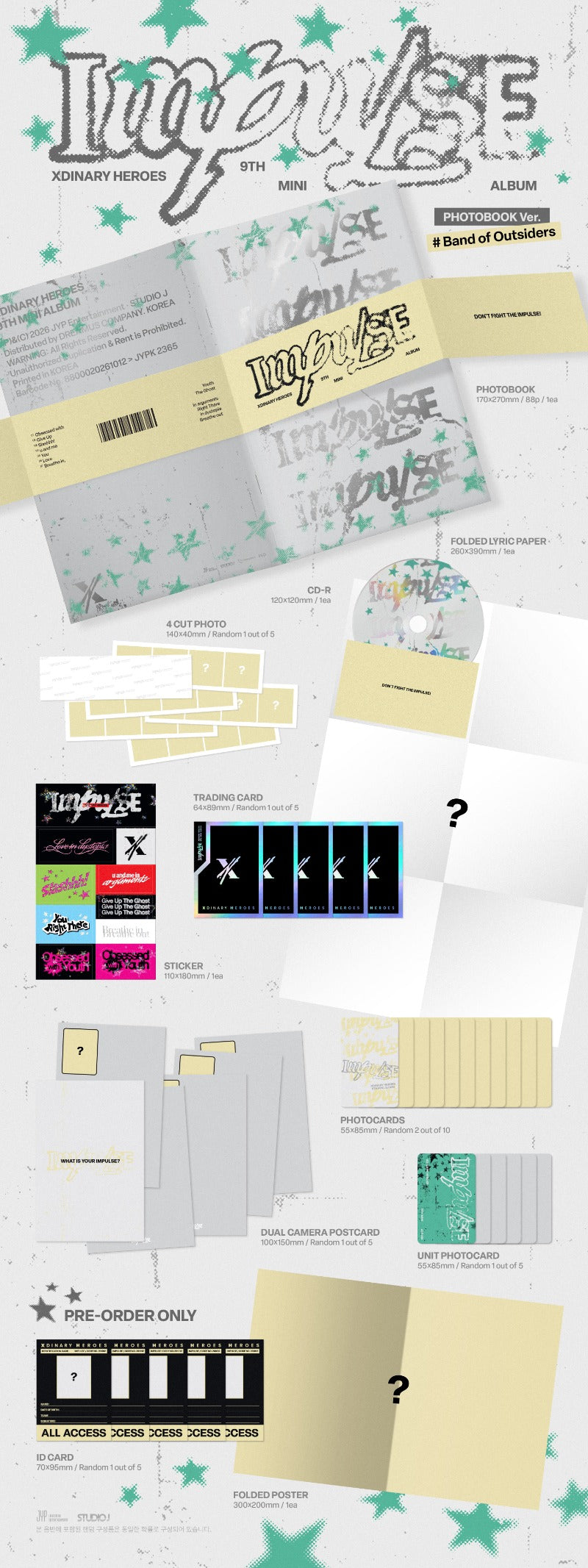 [PREORDER] Xdinary Heroes 9th Mini Album 'IMPULSE'