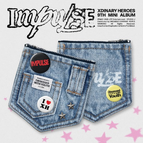 [PREORDER] Xdinary Heroes 9th Mini Album 'IMPULSE' (DENIM POUCH Ver.)