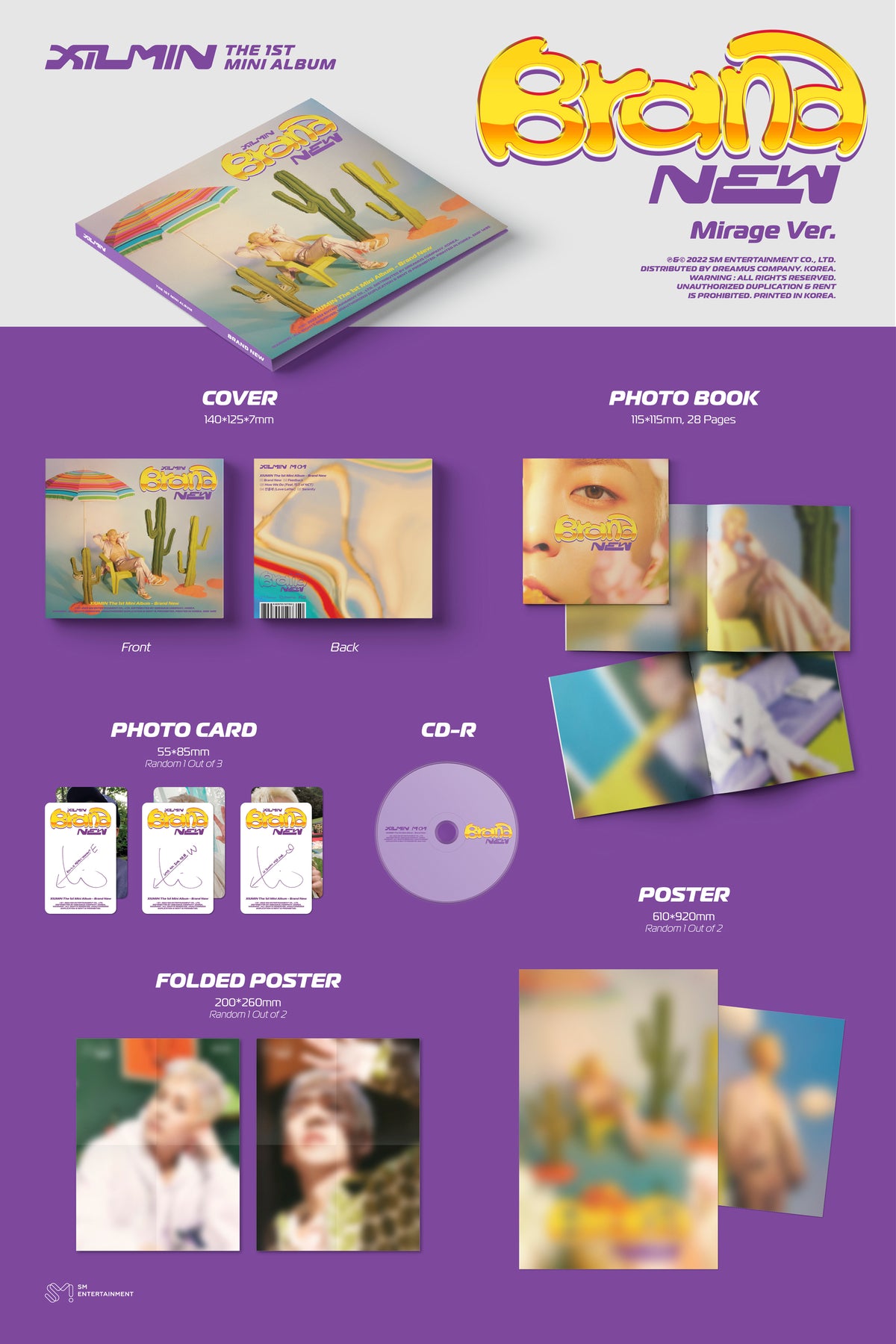 XIUMIN 1st Mini Album 'Brand New' (Digipack Ver.)