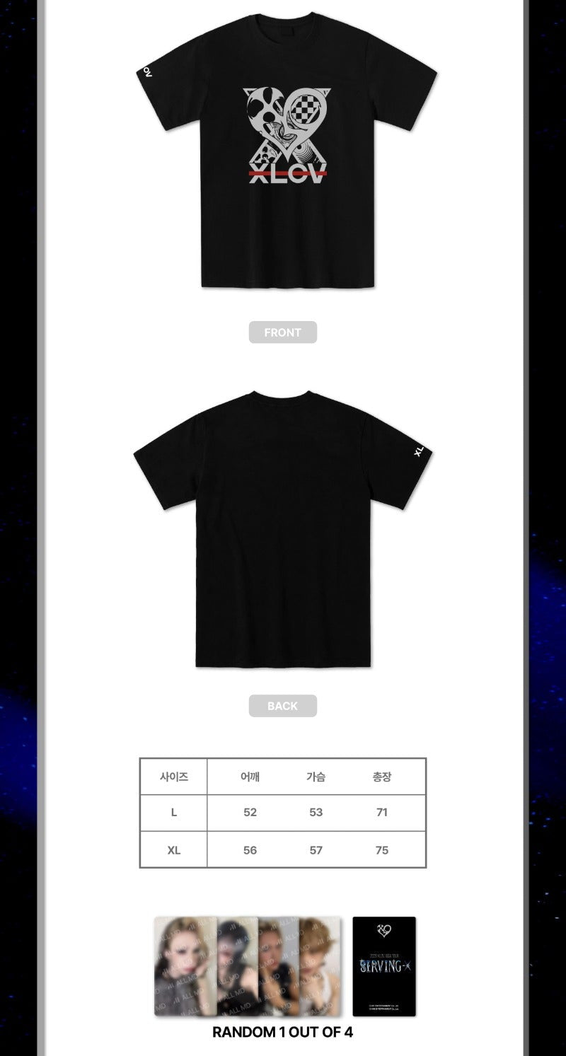 [PREORDER] XLOV '2026 XLOV ASIA TOUR Serving-X' Official MD Oversized Short Sleeve T-shirt