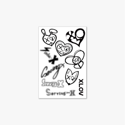 [PREORDER] XLOV '2026 XLOV ASIA TOUR Serving-X' Official MD Tattoo Sticker