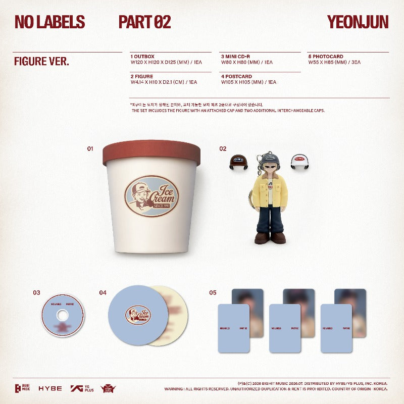 [PREORDER] YEONJUN 2nd Mini Album 'NO LABELS: PART 02' (Figure Ver.)
