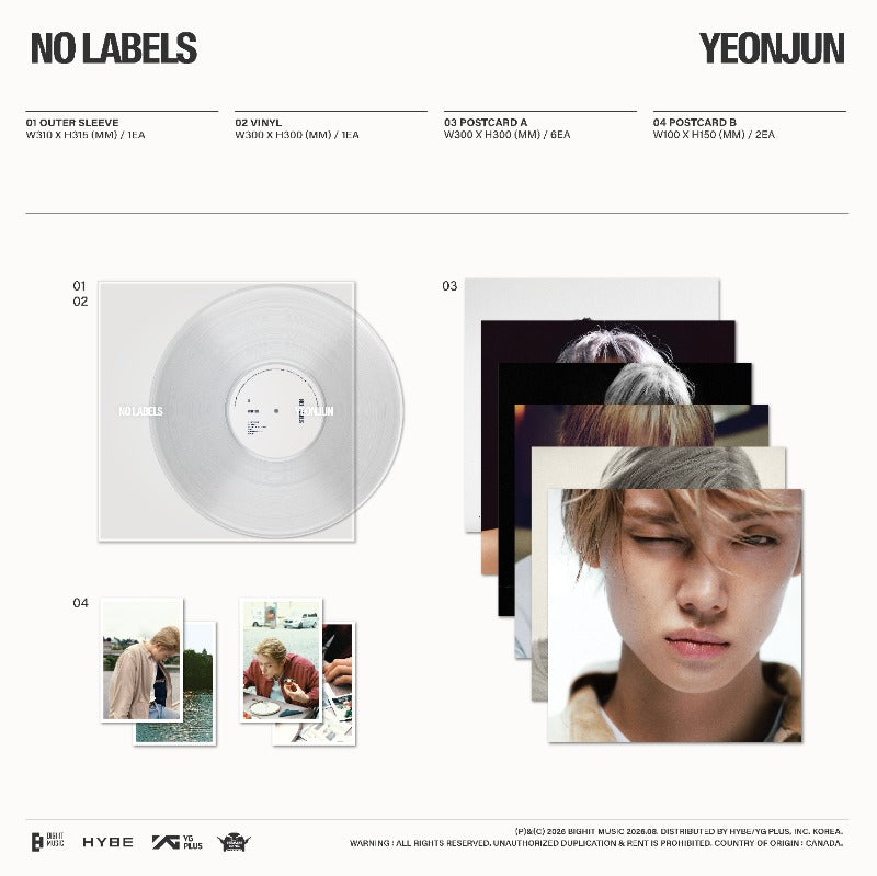 [PREORDER] YEONJUN 'NO LABELS' (LP Ver.)