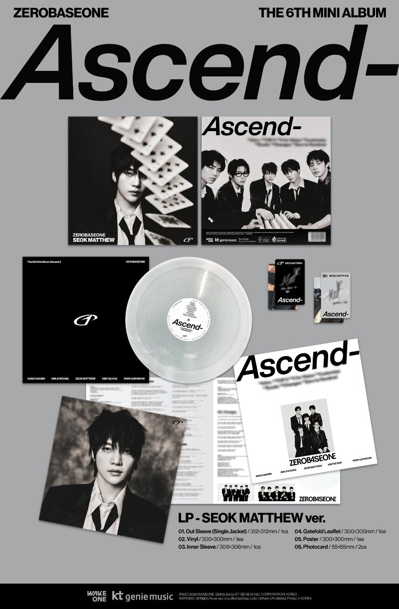 ZEROBASEONE 6th Mini Album 'Ascend-' (LP Ver.)