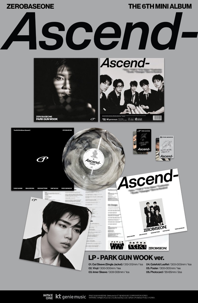 ZEROBASEONE 6th Mini Album 'Ascend-' (LP Ver.)